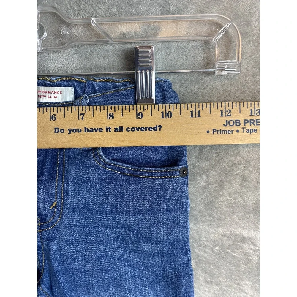 Levi's Kids 6 Reg 511 Slim Blue Denim Jeans